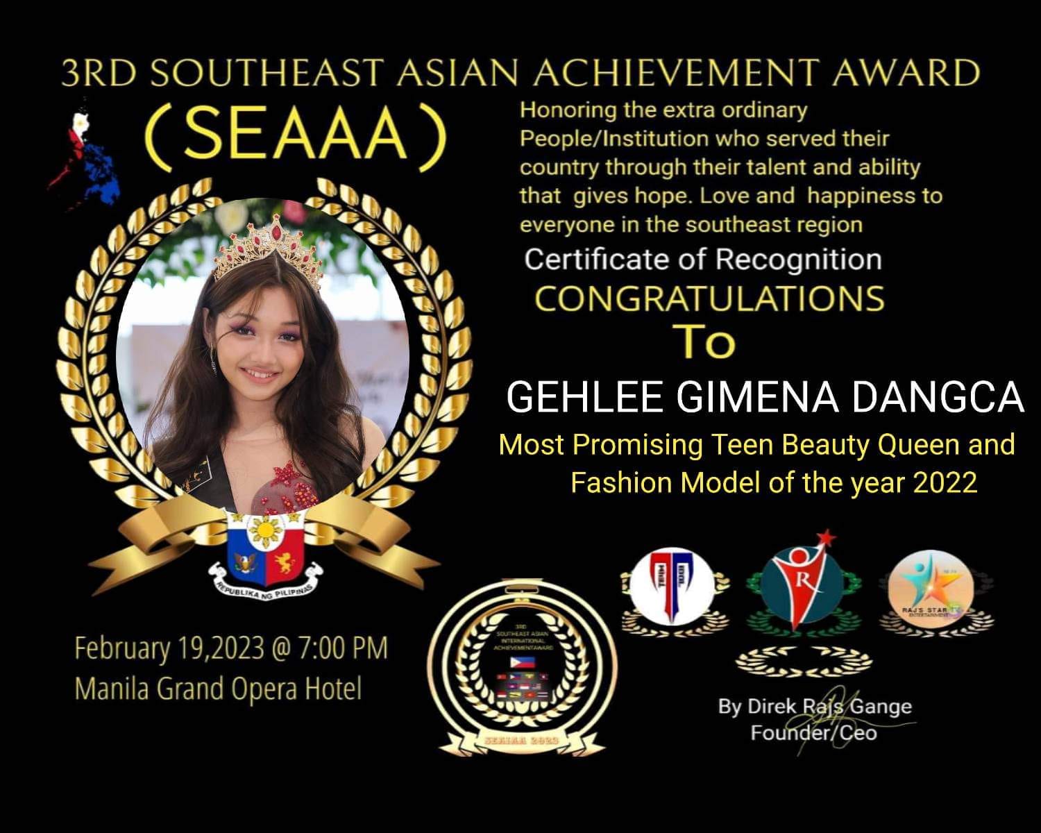 Gehlee Dangca - Star Horizon TV Productions